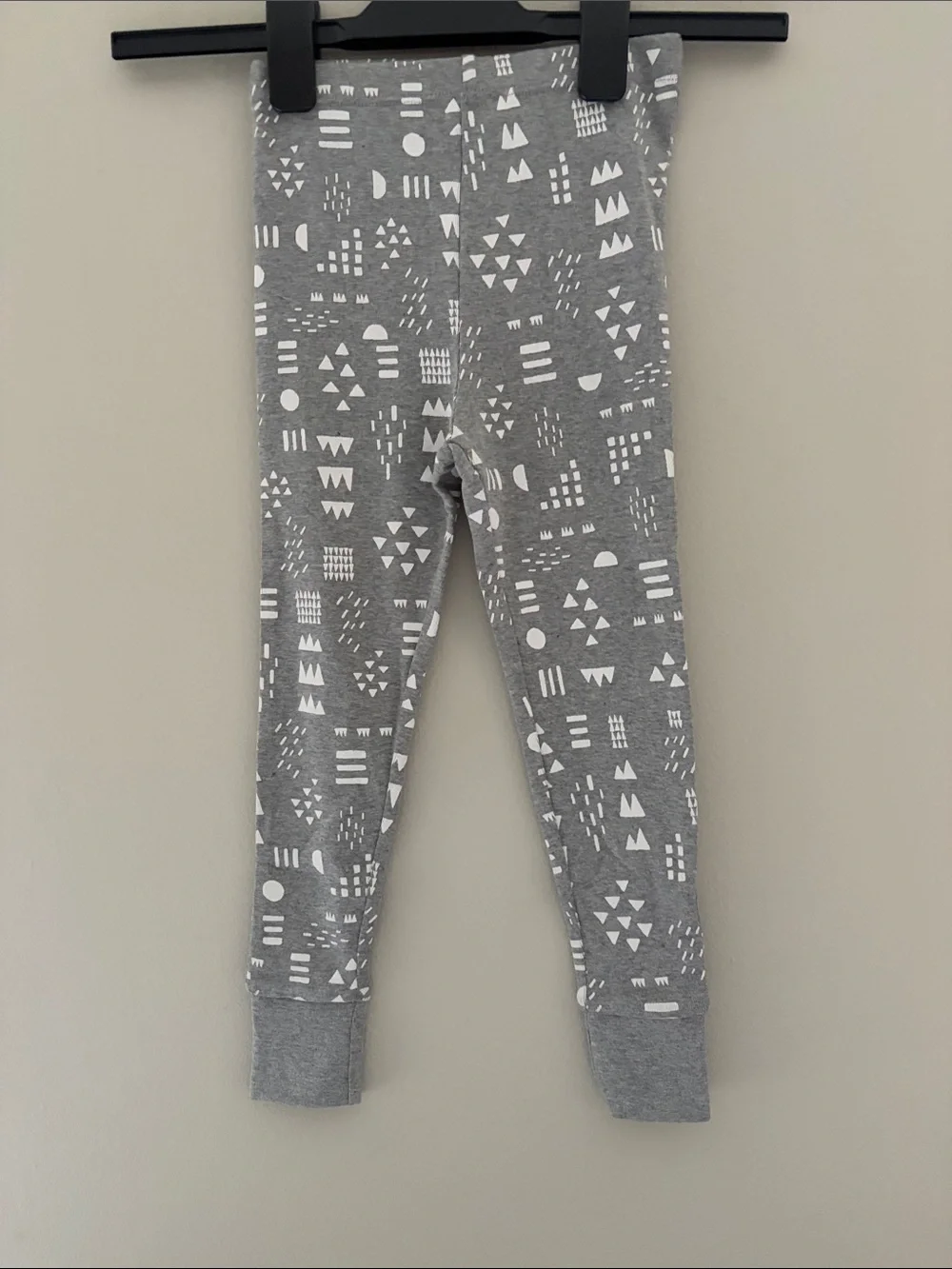Honest Baby Gray Patterned Cotton Pajama Set 4T